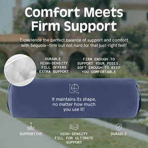 หมอนรองหลังโยคะ สีฟ้า EVA ซักได้ รองรับหลังส่วนล่าง สำหรับโยคะและฟิตเนส - Product Image 3