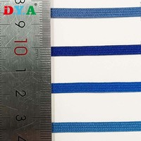 Cordon plat en polyester tressé de 4 mm, coloré, pour accessoires vestimentaires