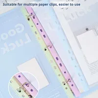 Protège-documents transparent A4 pour étudiants - Organiseur de documents à pochettes transparentes pour fournitures scolaires