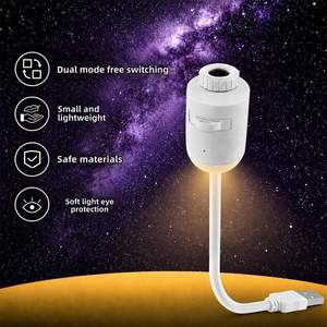 galaxy Mini Projector Usb Car Bedroom Ceiling Portable LED Starlight Lamp <b>Sleep</b> Aid Ambient Night <b>Light</b> with Replaceable Slides - Product Image 2