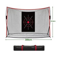 Filet d'entraînement de golf multifonctionnel 10x7 pieds, filet de frappe pour golf, softball et baseball, filet d'entraînement de swing intérieur/extérieur avec maille renforcée