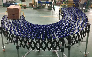 Gravity Flexible Expandable Plastic Skate Wheel Roller Conveyor