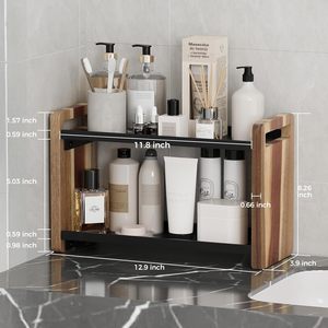 Estante Organizador de 3 Niveles de Acero Aleado CF <span class=keywords><strong>para</strong></span> Cosméticos, Cocina, Debajo del Fregadero, Baño, <span class=keywords><strong>para</strong></span> Hotel y <span class=keywords><strong>Hogar</strong></span> - Product Image 3