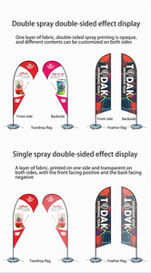 Bandera <span class=keywords><strong>de</strong></span> Plumas con Base <span class=keywords><strong>de</strong></span> Agua Impresa Personalizada, Bandera Promocional Portátil para Exteriores para Concesionarios <span class=keywords><strong>de</strong></span> Autos y Publicidad Empresarial - Product Image 3