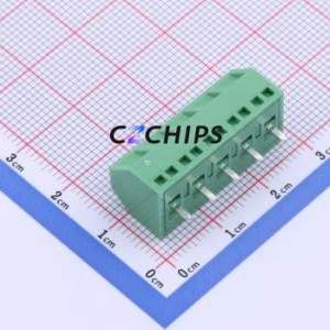 DB127S-5.08-5P-GN-S Screw Terminal Block P=5.08mm Connector ( Construction: 1x5P )( Pitch: 5.08mm )( Color: Green ) - Product Image 2