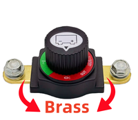Interrupteur de déconnexion de batterie à bouton amovible HM en cuivre 12V-48V 275A 2 pôles pour VR, VTT, voitures et bateaux