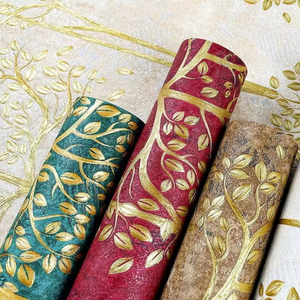 2024 nuovo Design prezzo a buon mercato di buona qualità piccolo fiore naturale foglie Texture PVC <span class=keywords><strong>carta</strong></span> <span class=keywords><strong>da</strong></span> <span class=keywords><strong>parati</strong></span> - Product Image 4