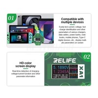 Testeur multifonctionnel USB vers Type-C RELIFE XA1 pour la mesure du courant et de la tension, outil de réparation pour téléphones Android