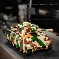 Tanque Alemán Panther de Armadura Media a Escala 1/28, Colección de Tanques Panzer Tipo G, Modelo de Bloques de Construcción