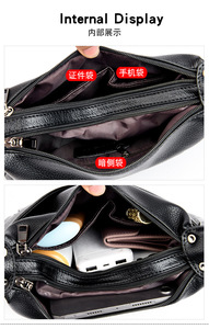 Bolsa Tote Personalizada de Cuero PU, Bolsos de Mano de Lujo para Mujer, Bolsos de Diseñador, Bolsos Cruzados de Alta Calidad para Dama - Product Image 6