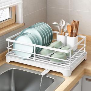 Escurridor de Platos Moderno para Cocina con Bandeja de 43 cm x 30 cm, Escurridor de Encimera de Secado Rápido para Platos y Palillos - Product Image 3