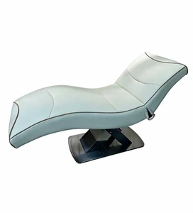 New High-End Modern Leather Beauty Bed for Salons <b>Adjustable</b> S-Shaped Eyelash & Nail Art Bed Face Washing Ear Picking Features - Product Image 2