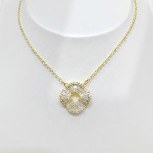 Collar de plata de ley 925 personalizado con piedras preciosas, diseño de lujo, delicado, con piedra natural, para mamá, cadena chapada en oro de 18k. - Product Image 4