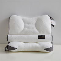 Oreiller cervical rectangulaire japonais en polyester noir de technologie PE, protection de la colonne cervicale, rembourrage en fibres de polyester