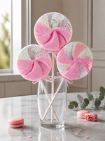 Décorations de fête réutilisables de luxe de forme irrégulière rose, 3 pièces, élégants supports en métal, ornements romantiques, centre de table de mariage