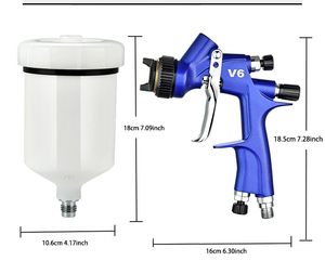 CLAUTOOL haute pression 600cc 1.3mm buse alimentation par gravité aérographe outil pneumatique <span class=keywords><strong>vernis</strong></span> peinture pulvérisateur HVLP pistolet - Product Image 4