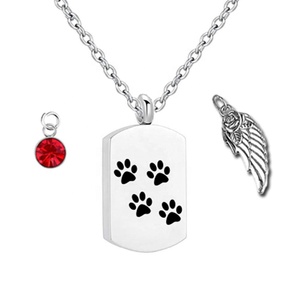 Joyas <span class=keywords><strong>de</strong></span> cremación para cenizas Alas <span class=keywords><strong>de</strong></span> ángel Recuerdo conmemorativo Joyas para cenizas <span class=keywords><strong>de</strong></span> mascotas / gatos / perros - Product Image 1