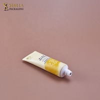 Tubes cosmétiques souples en plastique personnalisés de 30 ml et 50 ml avec bouchon à bille pour crème solaire, crème pour le visage, sérum de soin de la peau et masque facial, impression offset