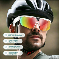 Lunettes de sport intelligentes avec caméra IA, vidéo HD 8MP, Wi-Fi, double micro, suppression du bruit, étanches IP66, anti-tremblement 3D EIS