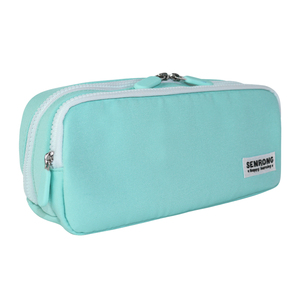 Pochette à stylos à large ouverture, sac de rangement à compartiments multiples avec fermeture éclair et filet, organisateur polyvalent pour cosmétiques et fournitures scolaires - Product Image 2