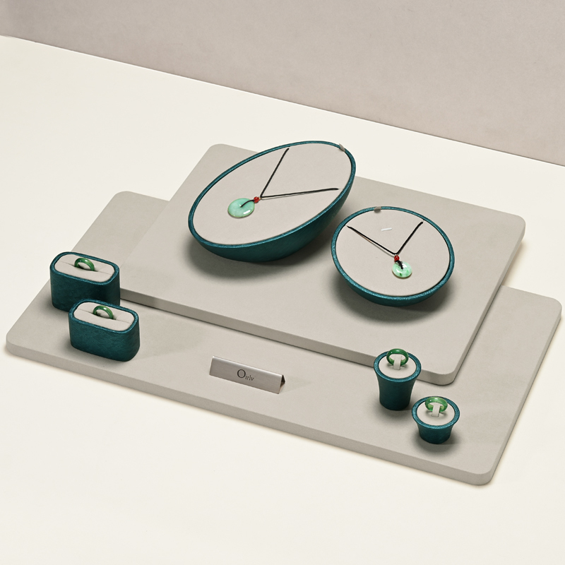FANXI PU Leather Microfiber Jewelry Display