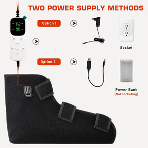 Bota de Terapia com Luz Infravermelha Vermelha Sem Fio 5000mAh 660nm 850nm, Dispositivo de Envolvimento LED Aquecido com Pulso e Temporizador para Alívio da Dor nos Pés - Product Image 4
