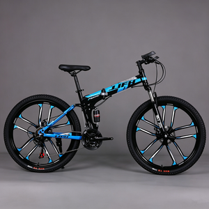 Bicicletta da Montagna Pieghevole MTB per Adulti con Sospensione <span class=keywords><strong>Completa</strong></span>, Ruota Integrata da 26 Pollici e Freno a Disco per Ciclismo All'aperto - Product Image 3