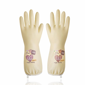 Guantes de Limpieza de Goma con Diseño de Sonrisa, Impermeables, para Lavar Platos, Guantes de Cocina para el Hogar - Product Image 5