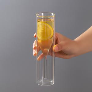 Verre à cocktail/vin en borosilicate <span class=keywords><strong>de</strong></span> haute qualité, verre à pied, verre à <span class=keywords><strong>champagne</strong></span> créatif transparent à double paroi - Product Image 3