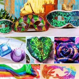 Chameleon Glitter Craft Chunky Glitter for Snow Globe Tumblers Epoxy Resin Nail Art Slime Body Face Hair Cosmetic Printing - Product Image 6