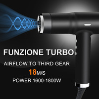 Sèche-cheveux professionnel 3 en 1 sans pales Revair à air inversé ionique négatif à haute vitesse, ensemble de sèche-cheveux Secador De Cabello
