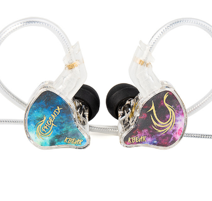 KBEAR Phoenix PT01 10mm Double Magnet and PET Diaphragm HIFI Sport Bass Earbuds Noise Cancelling Monitor Wired In-Ear Earphones