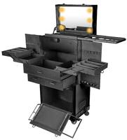 DreamCase – chariot à miroir éclairé avec Table, valise de maquillage, vente en gros, chine