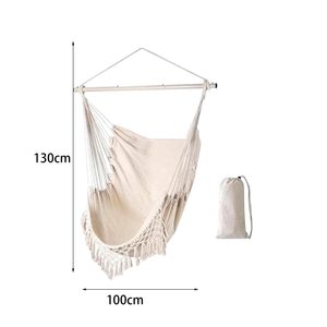 Hanging <b>Hammock</b> Chair with Cushions, Portable Swing Chair with Hardware Kits, for Indoor & Outdoor, Bedroom, Patio, Max 440 LBS - Product Image 2