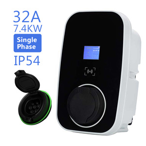 ผู้ผลิตจัดหาเครื่องชาร์จรถยนต์ไฟฟ้าแบบสมาร์ท 32a Type 2 รองรับแอปพลิเคชัน OCPP 1.6 กำลังไฟ 7kw 11kw 22kw - Product Image 1
