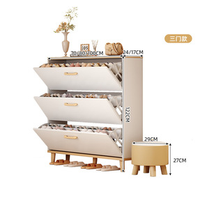 2025 Ultra-sottile moderno pannello in legno scarpiera <span class=keywords><strong>per</strong></span> soggiorno di alta qualità Multi-funzionale mobili cassetti casa - Product Image 5