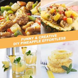 Coupe-ananas en acier inoxydable, directement de l'usine, outil de <span class=keywords><strong>cuisine</strong></span> simple pour couper les fruits en rondelles, outil pour fruits et légumes - Product Image 6