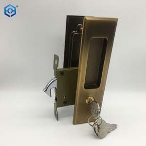 Antique Brass Zinc Alloy <b>Patio</b> <b>Sliding</b> <b>Door</b> <b>Lock</b> - Product Image 1