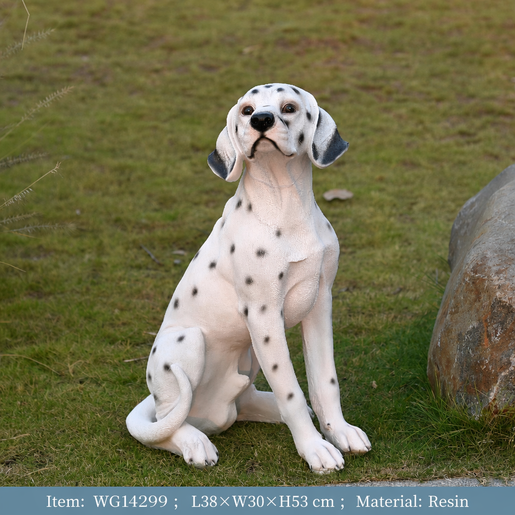 CSSMQ-004| Dalmatien assis 38x30x53cm