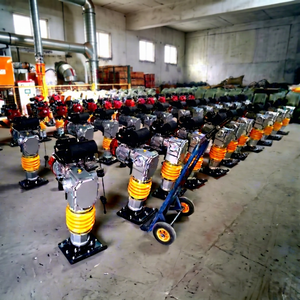 เครื่องบดอัดดินดีเซลอุตสาหกรรม 220V เครื่องบดอัดถนนแบบกระโดด กำลังสูง บำรุงรักษาง่าย - Product Image 1