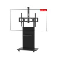 Nouveau design 2026 – Support TV mobile moderne pour écran LCD/LED, idéal pour l'affichage et le partage
