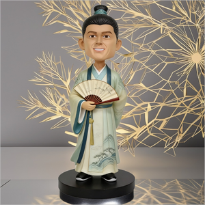 Custom Ancient Chinese Style Bobblehead Doll, Personalized Resin <strong>Figurine</strong> &amp; Gift - Product Image 2