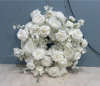 Maßgefertigter Künstlicher Runder Blumenring Blumenbasis Tischdekoration Blumenkranz Tischdekoration für Hochzeit Esstisch