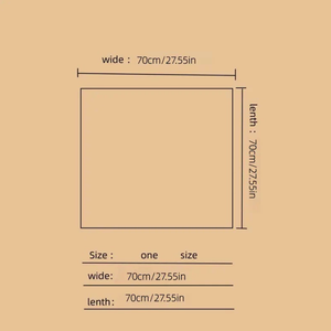 Sciarpe Eleganti da <span class=keywords><strong>Donna</strong></span> con Collo Quadrato 70cm/27in, Design Personalizzato, Stampa di Lusso, Fasce per Capelli in Seta - Product Image 5