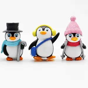 Figurines de pingouin en Pvc à conception personnalisée, figurines d'action et jouets