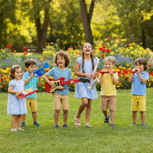 Armónica de Boca para Niños, Instrumento Musical de Viento Colorido, No Requiere Baterías - Product Image 4