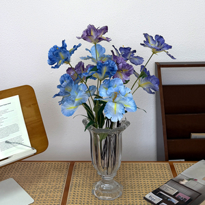 Fleur artificielle iris, directement de l'usine, sans entretien, pour bureaux et espaces de coworking, accents botaniques - Product Image 3