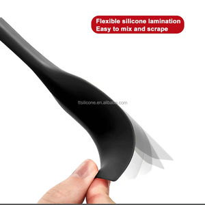 Ensemble <span class=keywords><strong>de</strong></span> spatules flexibles en silicone <span class=keywords><strong>de</strong></span> qualité alimentaire résistant à <span class=keywords><strong>la</strong></span> chaleur antiadhésif écologique cuisine cuisson grattoir pâtisserie - Product Image 5