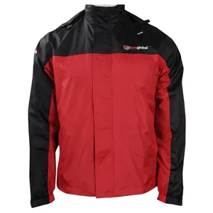 Теплая уличная куртка iGift с трафаретной печатью логотипа, простой Нейлоновый пуловер, мужская куртка красного и черного цвета на заказ, ветровка