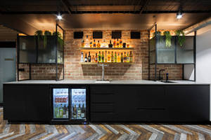 Vermonhouzz <span class=keywords><strong>Credenza</strong></span> Moderna di Lusso Nero Opaco, Elegante Mobile Buffet per Sala da Pranzo con Spazio di Archiviazione - Product Image 4